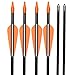 Elong Fiberglass Arrows Archery 26 Inch Target Shooting Practice Safetyglass Recurve Bows Suitable for Youth Children Woman Beginner (6 pcs)