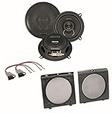Crunch DSX52 2-Wege Koaxial Lautsprecher Boxen System Einbauset für Golf 2 vordere Türen