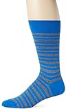 HUGO BOSS Men's Marc Design Stripes Crew Sock, Blue, 10-13/Shoe Size 6-12