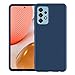 Foluu Custodia per Galaxy A52 5G, in gomma gel di silicone liquido con morbida fodera in microfibra cuscino sottile guscio rigido antiurto custodia protettiva per Samsung Galaxy A52 5G 2021 (blu)