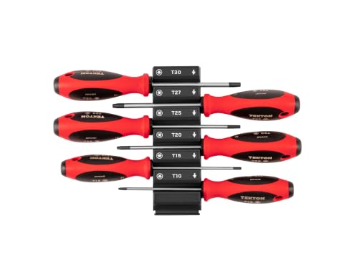 Image of TEKTON Torx Screwdriver Set, 6-Piece | DWT90101 | 4 Inch Shanks, T10 - T30, Modular Organizers