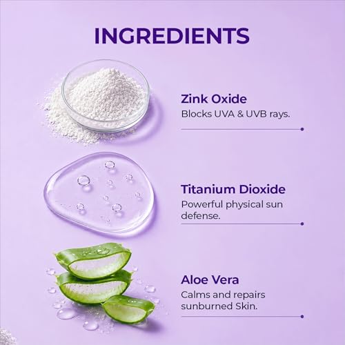 Image of Sunscreen SPF 50 PA+++ Broad Spectrum UVA /UVB & Blue Light Protection Brightening UV Defense Lightweight, Non-Greasy, No White Cast Daily Face Sunscreen for All Skin 50 ml
