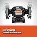 Ironton Benchtop Grinder with 6in. Wheel, 2.1 Amps, 1/2 HP, 3560 RPM Max. Speed, Model# BG115-6L