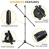 Microphone Stand, Ohuhu Mic Stand Tripod with Mic Clips, Boom Microphone Stand for Kids Adults, Microphone with Stand for Singing Speech Home Studio Usage, Height Adjustable, Light Weight #1