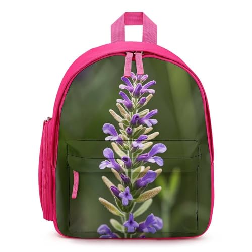 Beige Aesthetic Sage Backpack for Men Women, Durable Small Bookbag Lightweight Daypack for Travel, Hiking, Pink-style