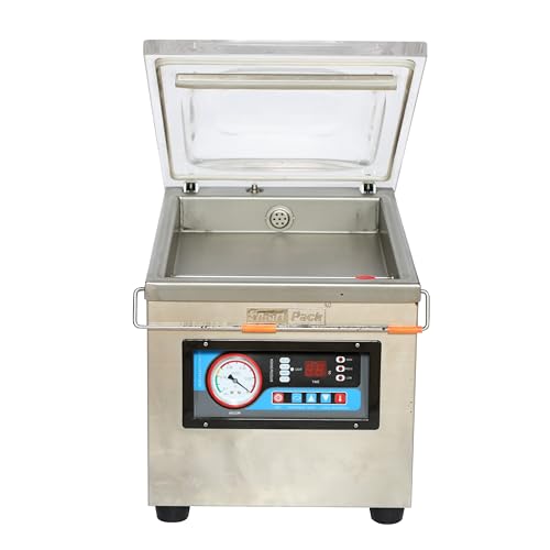 Image of SMART PACK Semi-automatic Vacuum Machine for Packaging of Pouches Sealing | Food, Industrial, Commercial, Stainless-steel Vacuum Sealer Machine | Size - Table Top, Pack of 1