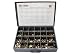 Fine Thread 1150 Piece Grade 8 Nut Bolt Washer Assortment, Hex Head Cap Screws, Flat and Lock Washers, Hex Nuts, SAE Kit