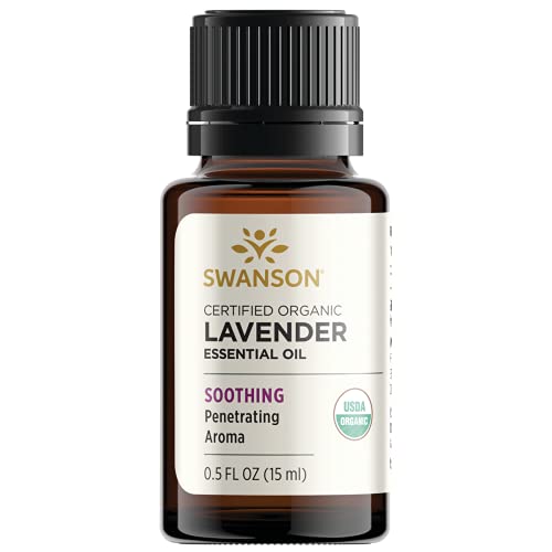 Aceite Esencial Lavanda Orgánico Certificado Swanson 0.5 FL OZ miniatura 1