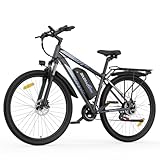 TIGUOWISH Electric Bike for Adults, 29" Commuter & Mountain E-Bike, 750W Motor with 48V 20AH Battery, 21-Speed Gears & Adjustable Fork, 100-120km Range, UK Legal 25km/h, Disc Brake, Max Load 130kg