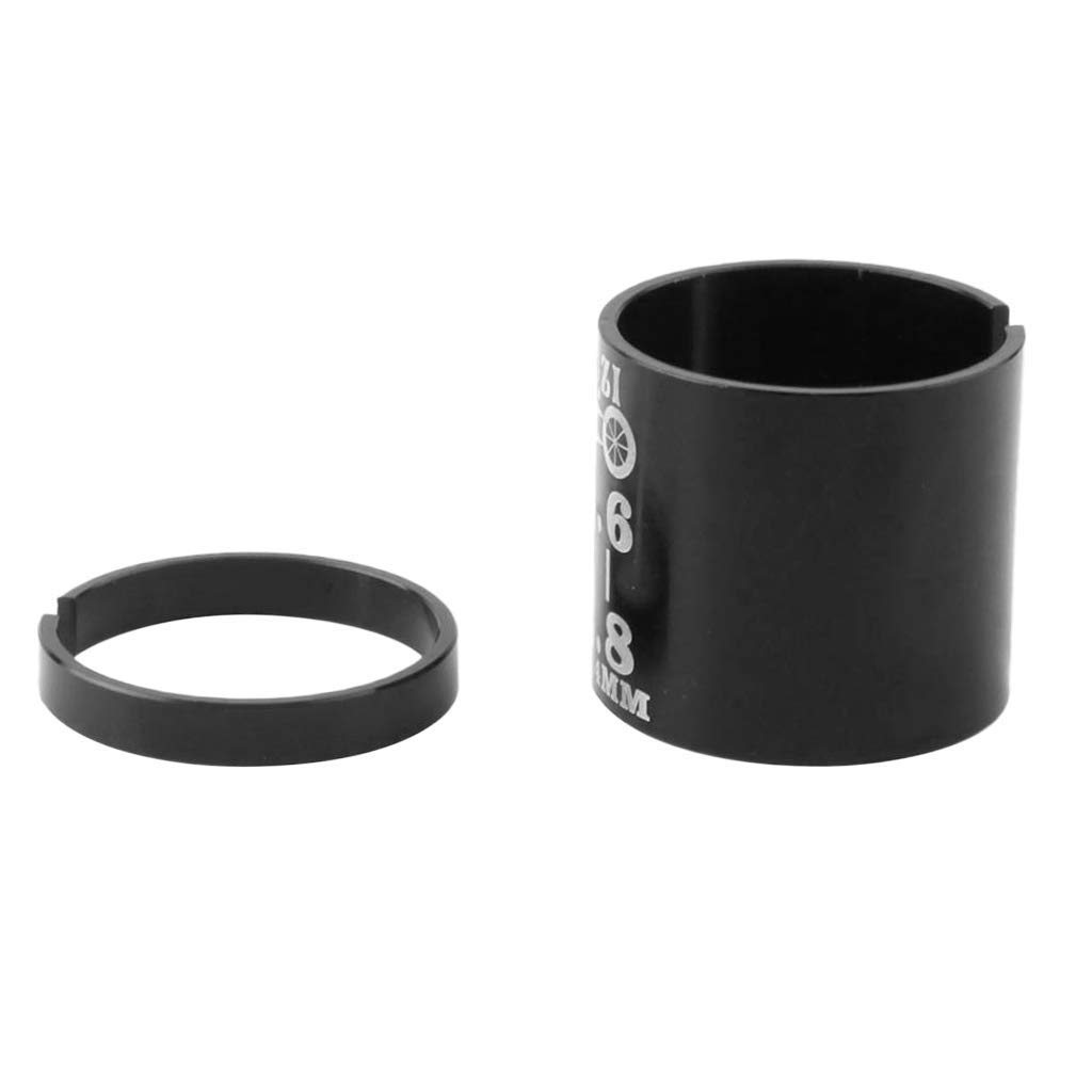 Tuoservo Unisex Black (Pvh Black) Bike Stem Fork Shim Adapter 28.6Mm To 31.8Mm Handlebar Shim Extension Adapter - Black