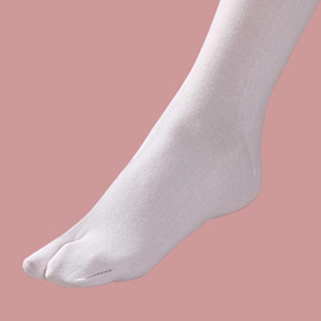 2xSandal Socks Tabi Toe Socks for Geta Kimono Flip Flop White