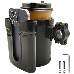 Bike Cup Holder with Phone Keys Holder, Handlebar Water Bike Cup Holder with Phone Keys Holder, Handlebar Water