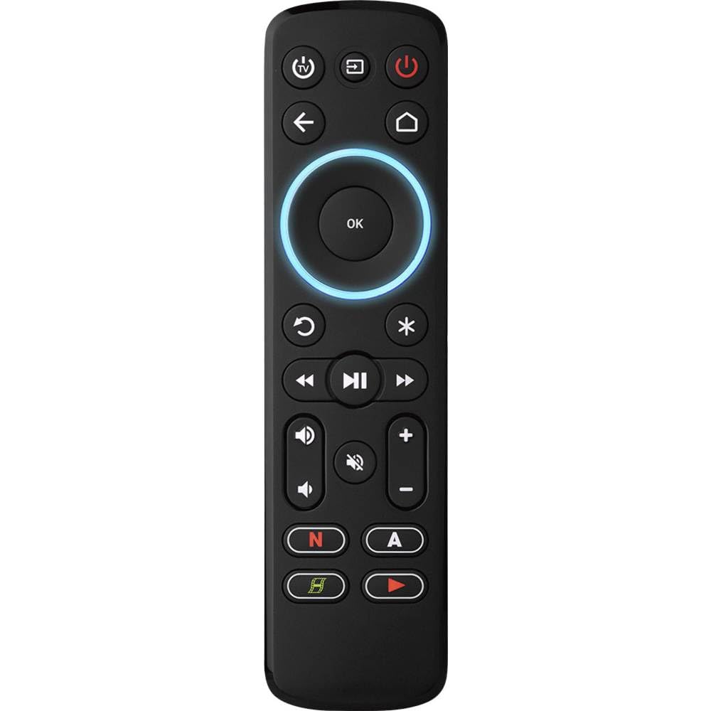 One For All ‎R117935A07 Pilot Uniwersalny, Czarny | Nauka pilotów kompatybilnych z urządzeniami strumieniowymi, telewizorami i soundbarami za pomocą sygnałów podczerwieni