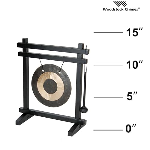 Woodstock Chimes WDG Woodstock Wind Chimes Desk Gong, Brass Hand-Hammered Bronze thumb #6