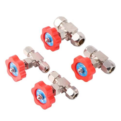Válvula de aguja de 12mm con mango de plástico para control preciso de flujo de agua 4
