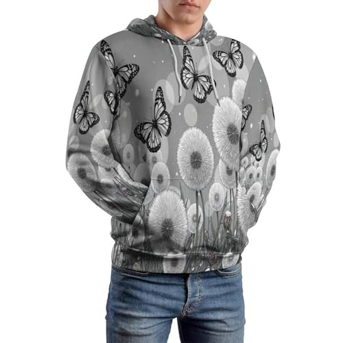 Sweat à capuche unisexe avec imprimé 3D dessin au trait léger du S au 6XL