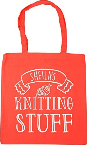Hippowarehouse Personalised ANY NAME's Knitting Stuff Tote Shopping Gym Beach Bag 42cm x38cm, 10 litres