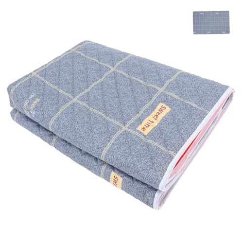 EXAOMBLE 洗えるベッド用尿パッド 再利用可能な大人用おねしょパッド 滑り止め付き 洗濯可能 高齢者や患者向け マットレス保護用 綿素材 多目的使用