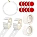 AvoDovA Kit Arco Ghirlanda Palloncino, 2 Rotoli Striscia di Decorazione a Palloncino, 2 Rotoli Palloncino Colla Punto Adesivo, Nastro per Palloncino con 30 Metri di FiloTrasparente e 10 Ganci Adesivi