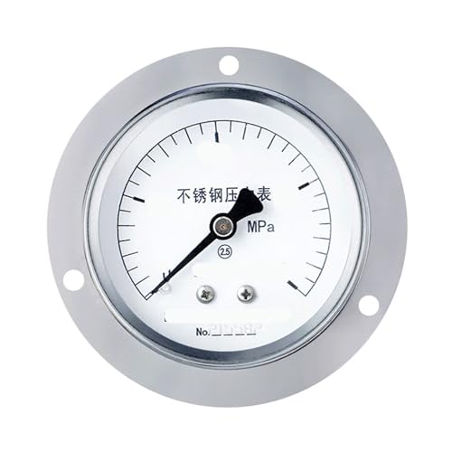Manomètre axial inox Y60BFZT filetage arrière 0 à 0,4 MPa pour eau et air