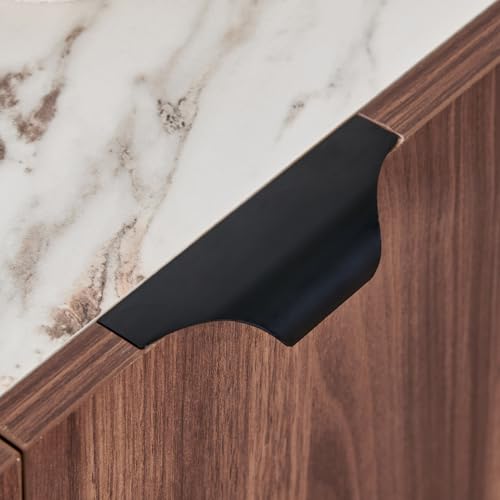 Image of Home Centre | Hadley 3-Door Sideboard | Storage Cabinet for Home | Engineered Wood | Walnut | 1 Year Warranty