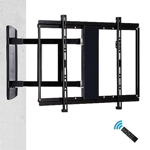IUokLU Elektrische TV-Wandhalterung mit langem Arm TV-Halterung für 32- bis 86-Zoll-Fernseher sanfte Verlängerung und Schwenk-/Neigefunktion,Für Fernseher mit 70-75 Zoll