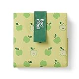 ROLL'EAT ® Boc'n'Roll Fruits | Reusable Sandwich Bag | Sandwich Container | Eco Friendly Food Bag | Reusable and Washable Sandwich Wrap | Apple Design