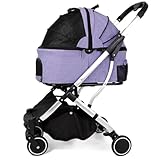 Capacité de poids de 50 lb : ce chariot for animaux de compagnie peut supporter jusqu'à 44 lb et convient aux chats, lapins de compagnie, chiens de petite taille et autres animaux de petite taille. Parfaite for les promenades tranquilles dans le parc ou les longs voyages, cette poussette for animaux garantit à la fois le confort et la sécurité de votre animal. Poussette idéale for les chiens et chats de petite et moyenne taille.