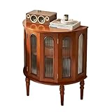 Avec ses étagères intérieures spacieuses, cette console offre suffisamment de rangement for les bouteilles, les livres ou les essentiels du quotidien, gardant ainsi votre espace organisé. La forme compacte et incurvée s'intègre parfaitement dans les entrées, les salons ou les coins, maximisant l'utilisation de l'espace sans sacrifier le style.