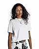 Homeboy Women's Crop - Cow T-Shirt, White, XS #1