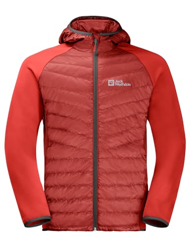 Jack Wolfskin Herren Routeburn Pro Hybrid M Fleecejacke, strong red, S EU – Ansicht 5