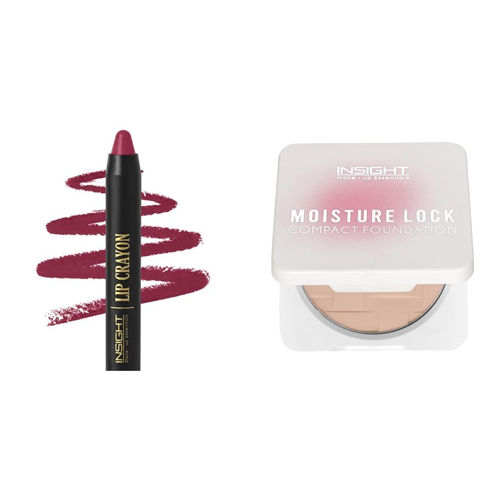 INSIGHT Long Lasting Lip Crayon – All-Day Comfort INSIGHT Moisture Lock Compact Foundation - Ivory Whisper 11g-image-28