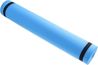 Portable EVA Yoga Mat for Hot Yoga and Fitness Exercise Sessions | Anti Slip Design, Lightweight Support, Blue Finish, Suitable for Shapes and Sizes, Outdoor Use