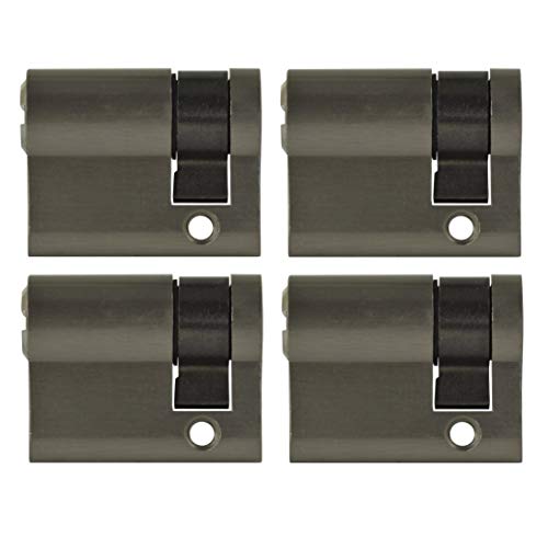 4x Halbzylinder verstellbar 40 mm gleichschließend 30/10 inkl. 10 Schlüssel