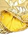 Linjinx Kids Girls Boys Shiny Metallic Jazz Street Hip Hop Dance Outfit Zipper Bomber Jacket with Jogger Pants Set Gold 8