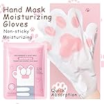 Hand Masks, 6 Pairs Hydrating Exfoliating Hand Peeling Mask, Smooth Hand Masks Moisturizing Gloves Overnight for Dry, Rough, Cracked Hands, Hand Skin Moisturizer Glove for Women Men（A - Image 2