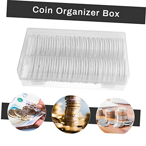 Set de 40 cápsulas plásticas redondas para monedas miniatura 5