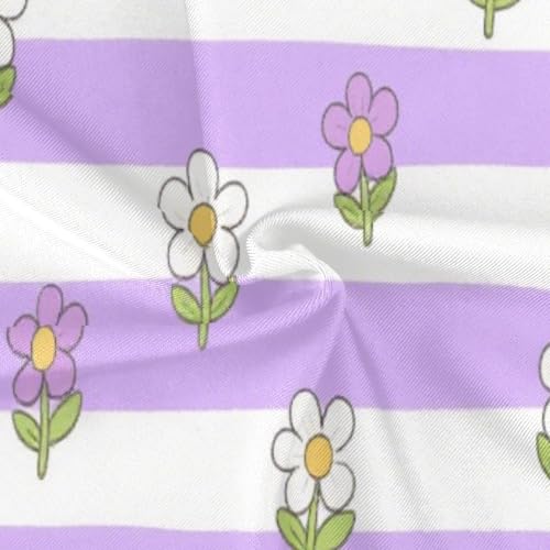 Purple and White Striped flowersSwimsuit for Girls 1-Piecing Bathing Suits for Teens Beach Swimwear trajes de ba?o para ni?as 5-6t 5