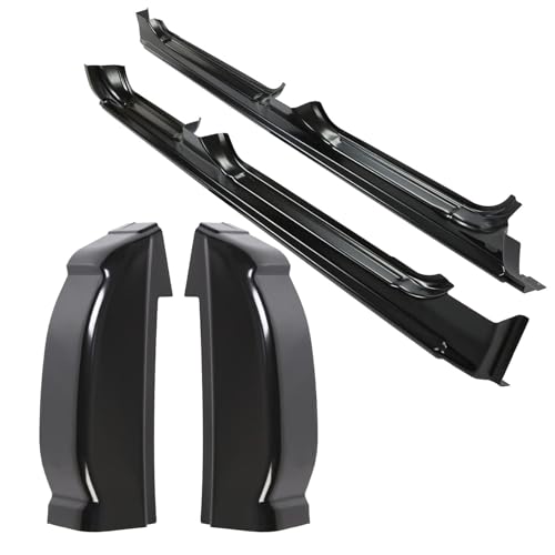 ALMULOO Outer Rocker Panels and Cab Corners Compatible with 1999-2007 Chevy Silverado GMC Sierra Classic 4 Door Crew Cab, Driver & Passenger Side (3 Packages)