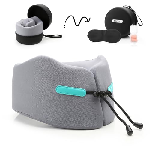 GOLDORANGE Travel Pillow Upgraded Airplane Neck Pillows Chin Support Adjustable