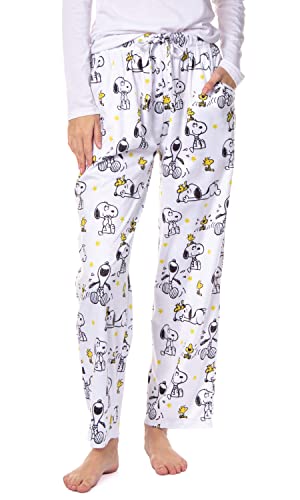 Pantalon de pyjama Snoopy femme bas de nuit Peanuts Woodstock homewear coton