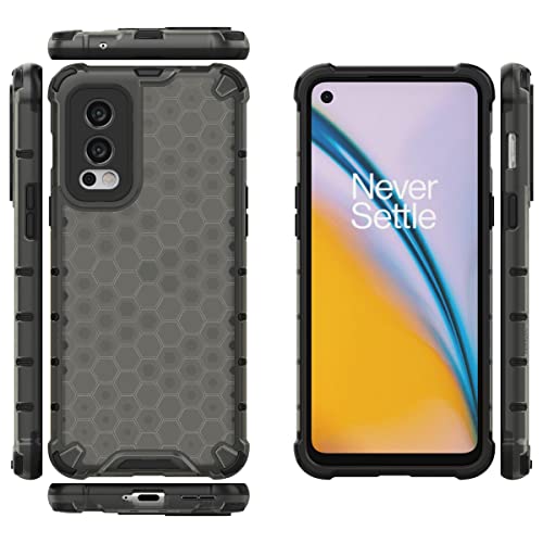 Image of Glasgow Back Case Cover Compatible with OnePlus Nord 2 5G (Stylish Design) - Black