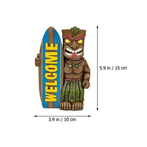 GANAZONO Hawaiian Wine Glass Totem Ornament Resin Garden Decor Desktop Figurine for Home Patio Office Decoration - Image 3