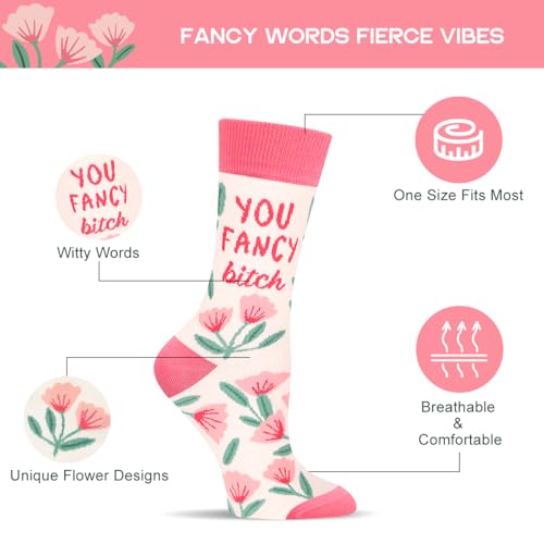 Image of Funny Socks for Women and Teenage Girls, Cute Crazy Unique Novelty Gifts