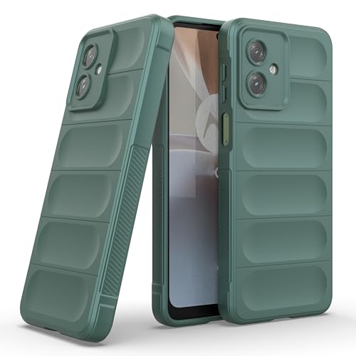 Image of amazon basics Back Case Cover for Moto G64 5G (Silicone Dark Green)
