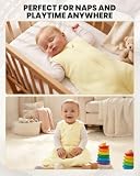 WYTbaby Śpiwór niemowlęcy 1,5 Tog, 2 sztuki, 100% bawełna, ciepły, całoroczny śpiwór dla noworodków - 36 miesięcy, Beżowy miś, 12–18 Monate