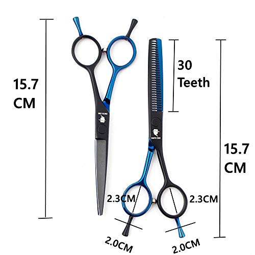 Conjunto de tesouras de corte de cabelo profissional de 14 cm, kit de tesouras de corte de cabelo, a