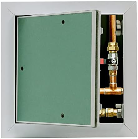 12x12 Inch Steel Access Door Panel With Lock & Key - Removable For Drywall/Ceiling, Outer Frame 13x13 Inches