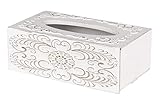 Caja Pañuelos Madera Calada 25X14X10 Cm