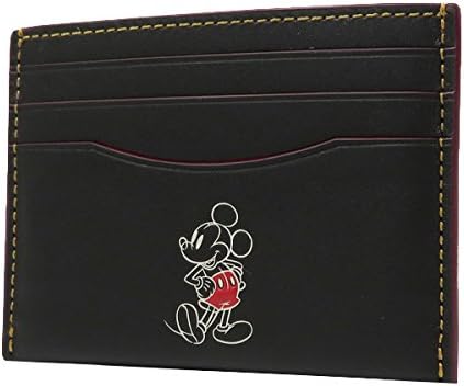 Amazon Coach コーチ ディズニー コラボ ミッキーマウス レザー カードケース 定期入れ パスケース ブラック F534 アウトレット Usa 直輸入 中古 Coach コーチ 名刺入れ